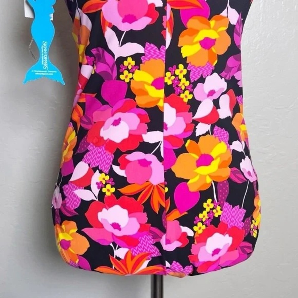 SKINNY DIPPERS MIRACLESUIT Women Size M Strawberry Shortcake‎ Flapjack Swimsuit - Picture 9 of 12